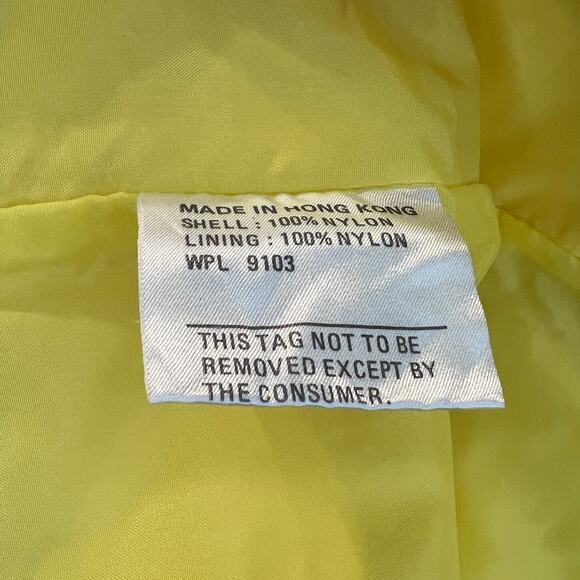 Vintage Field & Stream Actionwear Men's Yellow Zip-Up Windbreaker Size Medium - Picture 7 of 7